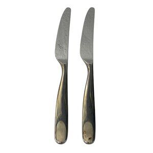 2 Stanton Mirror Stainless Steel New French Solid  Knives  by Robert Welch